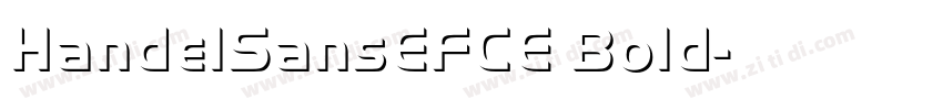 HandelSansEFCE Bold字体转换